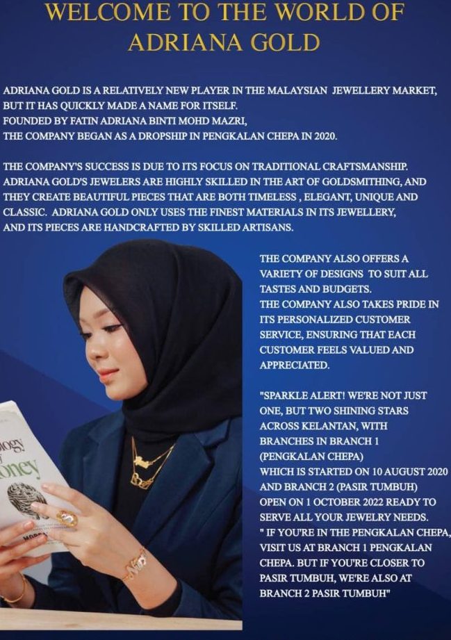 KEDAI EMAS ADRIANA GOLD CAWANGAN PENGKALAN CHEPA 1 kedai emas adriana gold cawangan pengkalan chepa